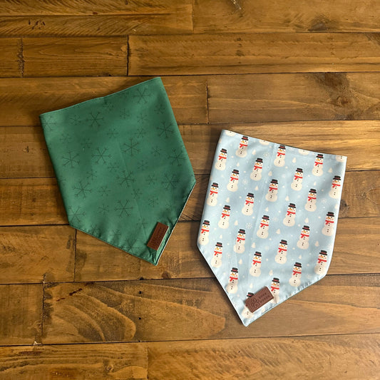 Frosty Reversible Dog Bandana